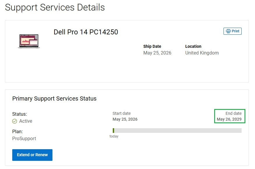 Dell Pro 14 PC14250 Laptop: Intel Ultra 7 512GB SSD 16GB RAM Warranty