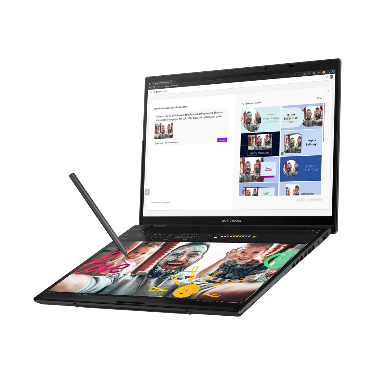 ASUS ZenBook Duo 14 Touch Laptop: Intel Ultra 7 16GB RAM 1TB SSD Warranty VAT - GreenGreenStore