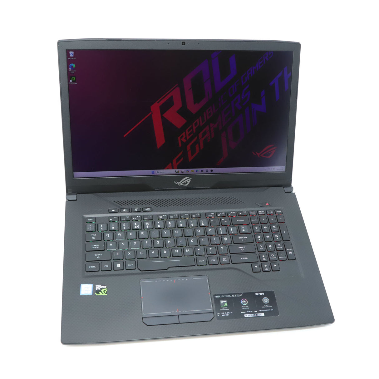 ASUS ROG GL703GM Gaming Laptop: Core i7-8750H, 16GB 256GB+1TB, GTX 1060 Warranty - GreenGreenStore