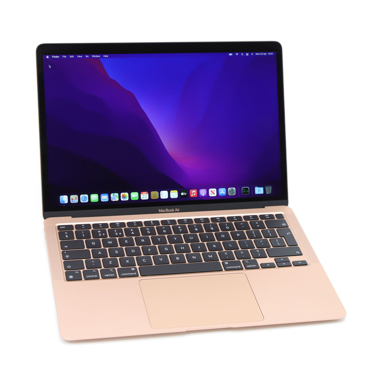 Apple MacBook Air 13.3" Retina: M1 Chip, Gold, 8GB RAM, 256GB SSD Warranty VAT - GreenGreenStore