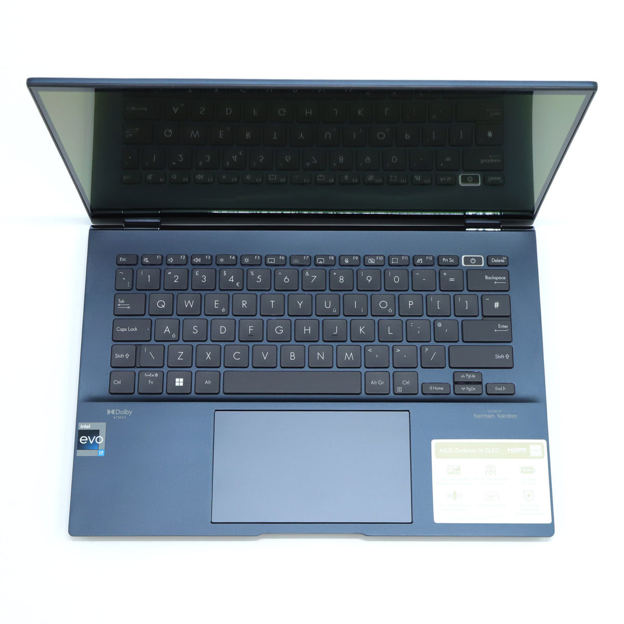 ASUS ZenBook 14 OLED Laptop: Core i7-1360P Touch 16GB RAM 512GB SSD Warranty VAT - GreenGreenStore