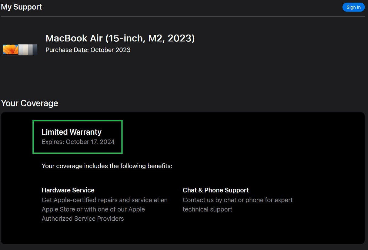 Apple MacBook Air 15.3" (2023) M2 CPU, Midnight, 8GB RAM, 256GB, Warranty VAT - GreenGreen Store