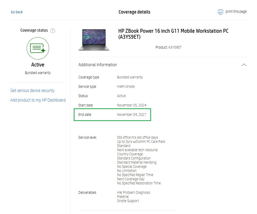 HP ZBook Power G11 Laptop: Intel Ultra 7, 32GB RAM, 1TB SSD, NVIDIA RTX Warranty - GreenGreenStore