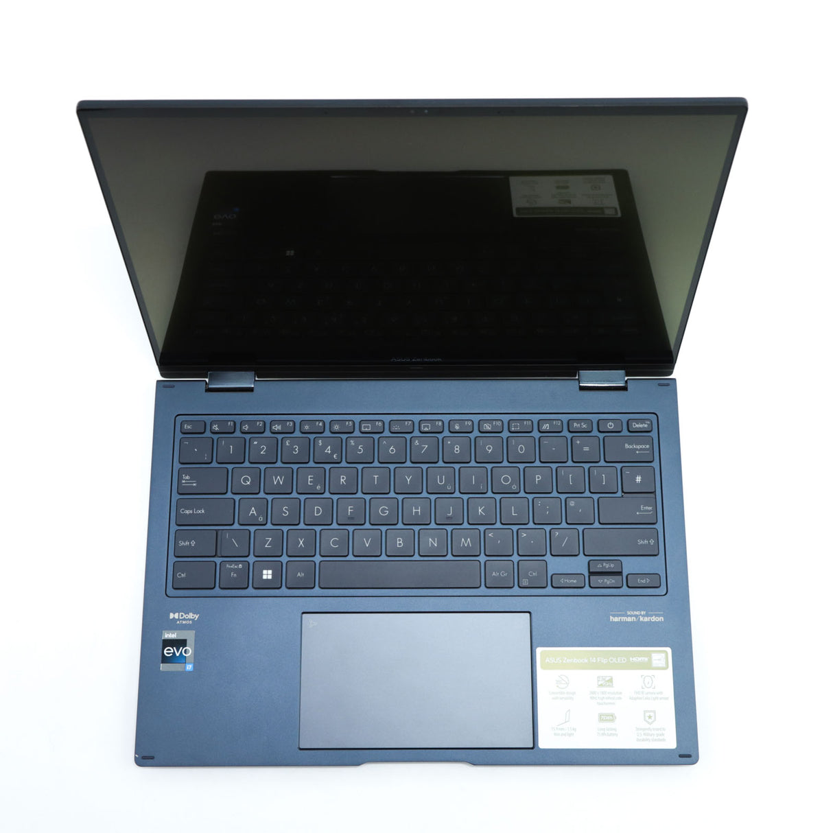 ASUS ZenBook 14 Flip Laptop: Core i7-1360P Touch 16GB RAM 512GB SSD Warranty VAT - GreenGreenStore