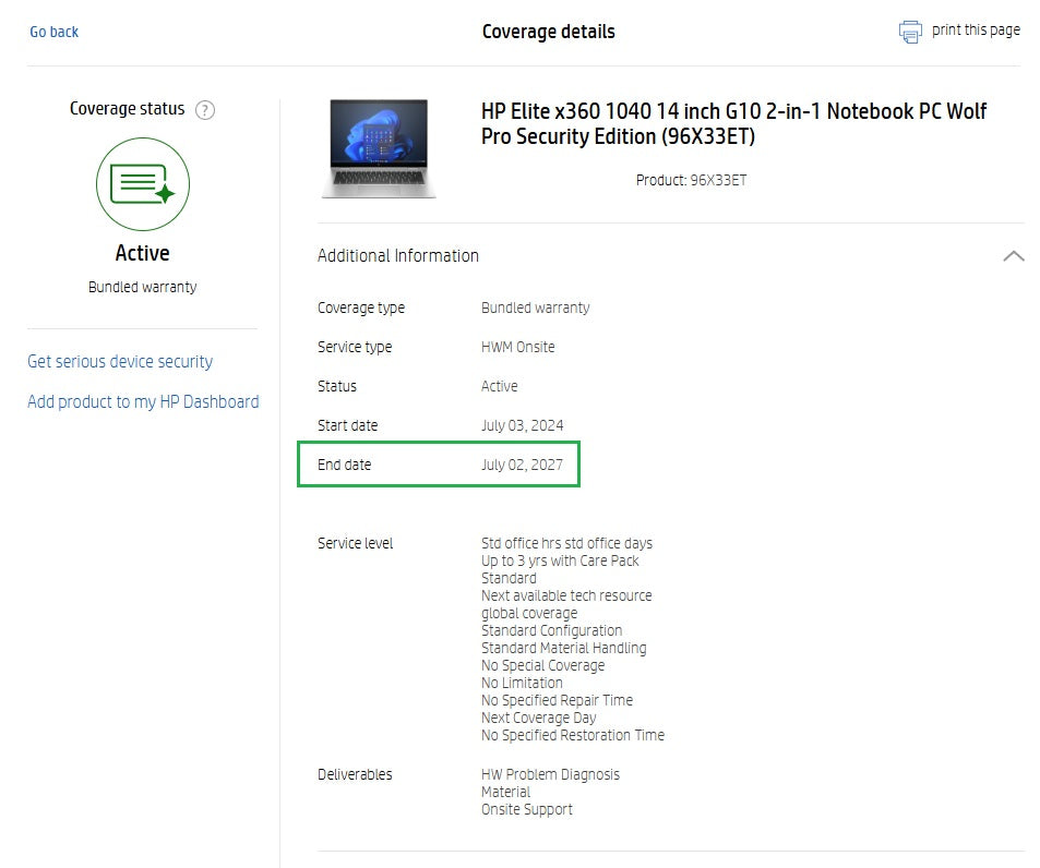 HP Elite x360 1040 G10 Laptop: Core i7-1355U 512GB SSD 16GB RAM Warranty - GreenGreenStore