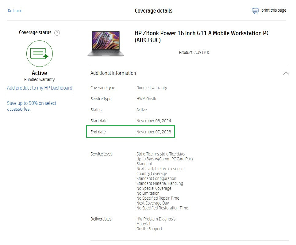 HP ZBook Power G11 Laptop: Ryzen 7 8845HS 32GB 512GB SSD RTX 1000 Ada Warranty