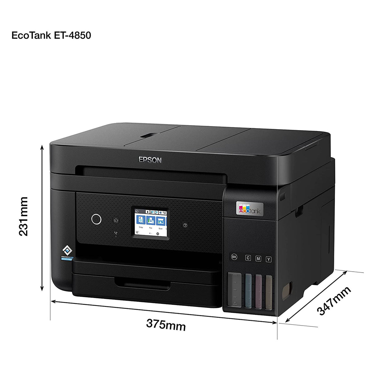 Epson EcoTank ET-4850 A4 Colour Multifunction Inkjet Printer, Warranty, VAT - GreenGreen Store
