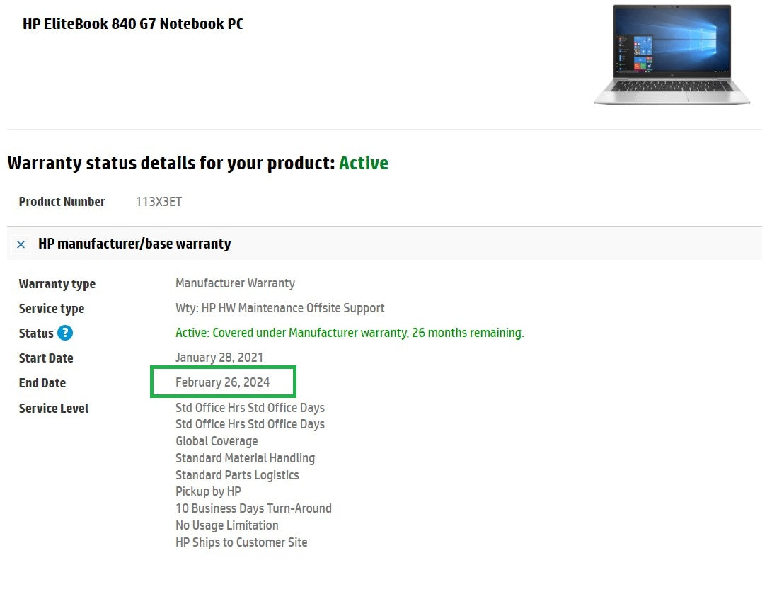 HP EliteBook 840 G7 14" Laptop: Core i7 10th Gen 16GB RAM, 256GB SSD, Warranty - GreenGreen Store