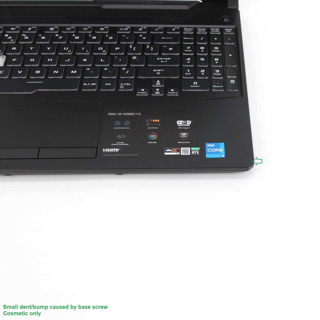 ASUS TUF Dash F15 144Hz Gaming Laptop: 11th Gen i5, RTX 3050, 512GB SSD 8GB RAM - GreenGreen Store