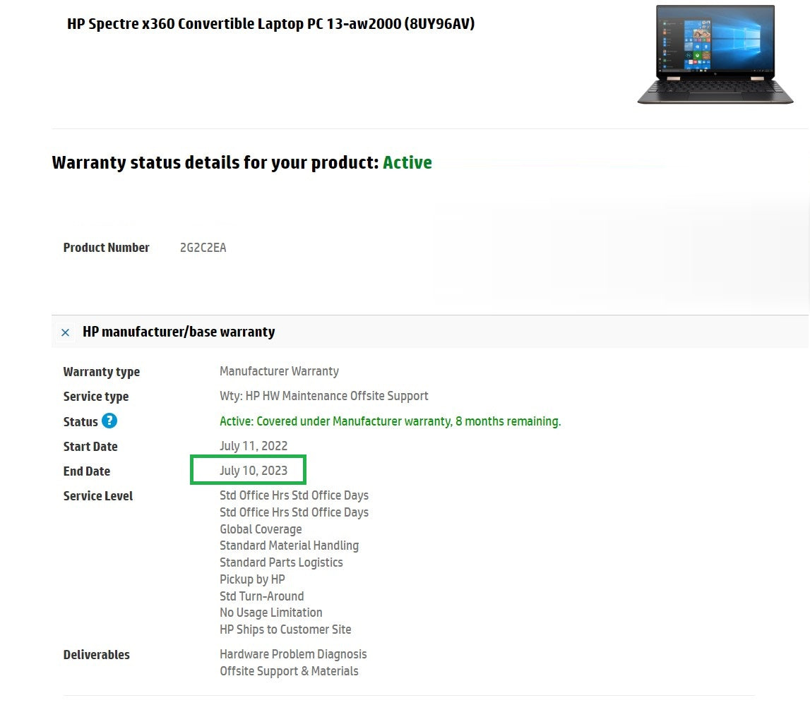 HP Spectre x360 2-in-1 13.3" Laptop: Core i7-1165G7 16GB RAM 512GB SSD, Warranty - GreenGreen Store