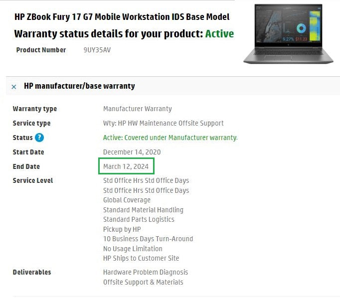 HP ZBook Fury 17 G7 Laptop: 10th Gen i7 Quadro RTX 4000 512GB 32GB RAM Warranty - GreenGreen Store