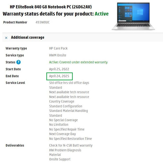 HP EliteBook 840 G8 14" Laptop: i7 11th Gen, Xe Graphics 256GB 16GB RAM Warranty - GreenGreen Store