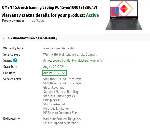 HP Omen 15 165Hz Gaming Laptop Ryzen 7 5800H RTX 3070, 1TB SSD 16GB Warranty - GreenGreenStoreUK