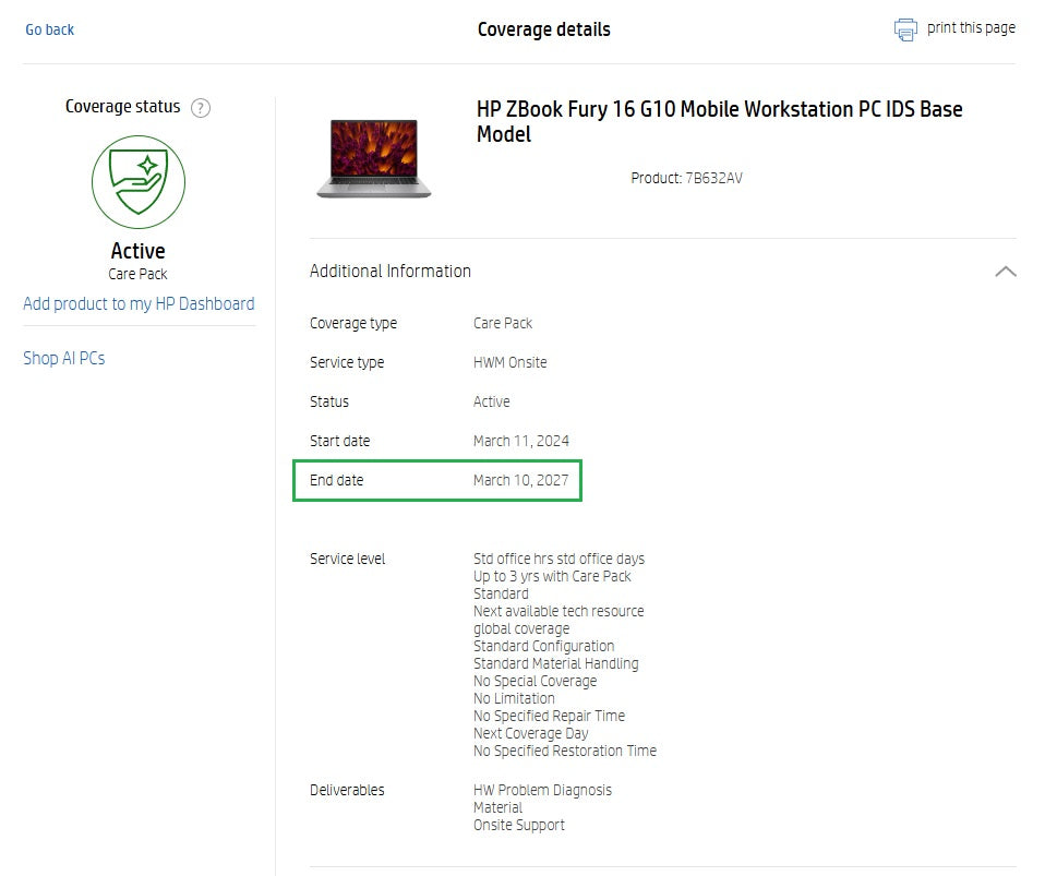 HP ZBook Fury 16 G10 Laptop: Core i9-13950HX 512GB 32GB, RTX 3500 Ada Warranty