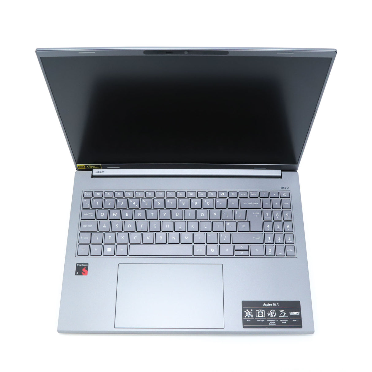 Acer Aspire 16 AI Laptop: Snapdragon X CPU, 16GB RAM, 1TB SSD, Warranty VAT - GreenGreenStore