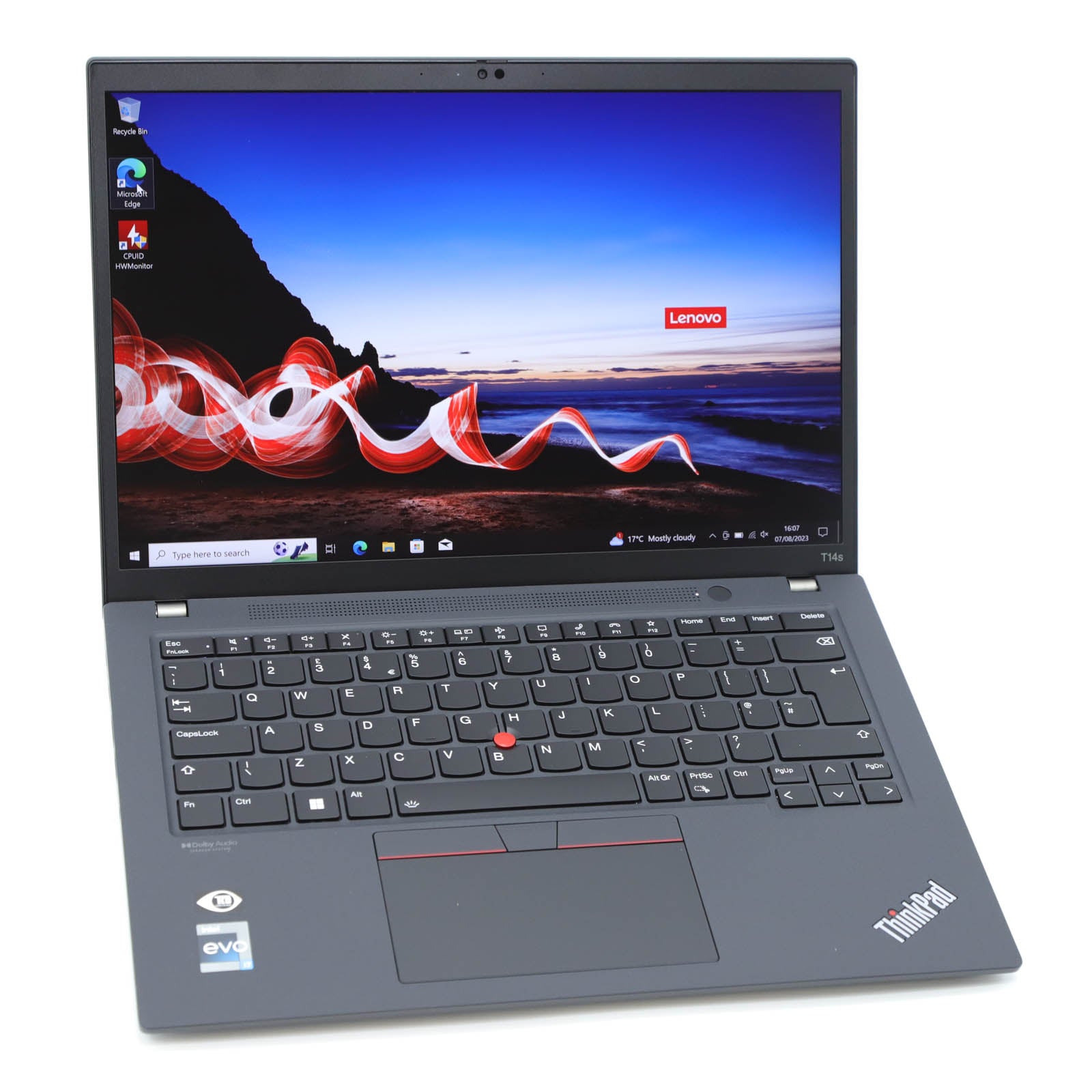 Lenovo ThinkPad T14s Gen 3 Laptop: Intel Core i7-1260P, 16GB, 1TB