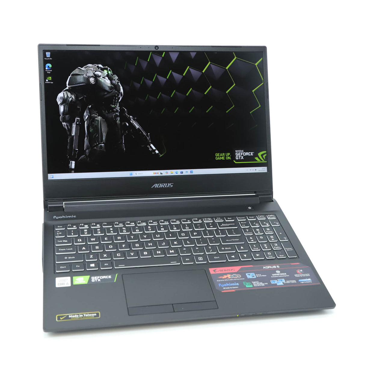 AORUS 5 Gaming Laptop: Core i5-10200H, 8GB RAM, 512GB SSD, GTX 1650 Ti Warranty - GreenGreenStore
