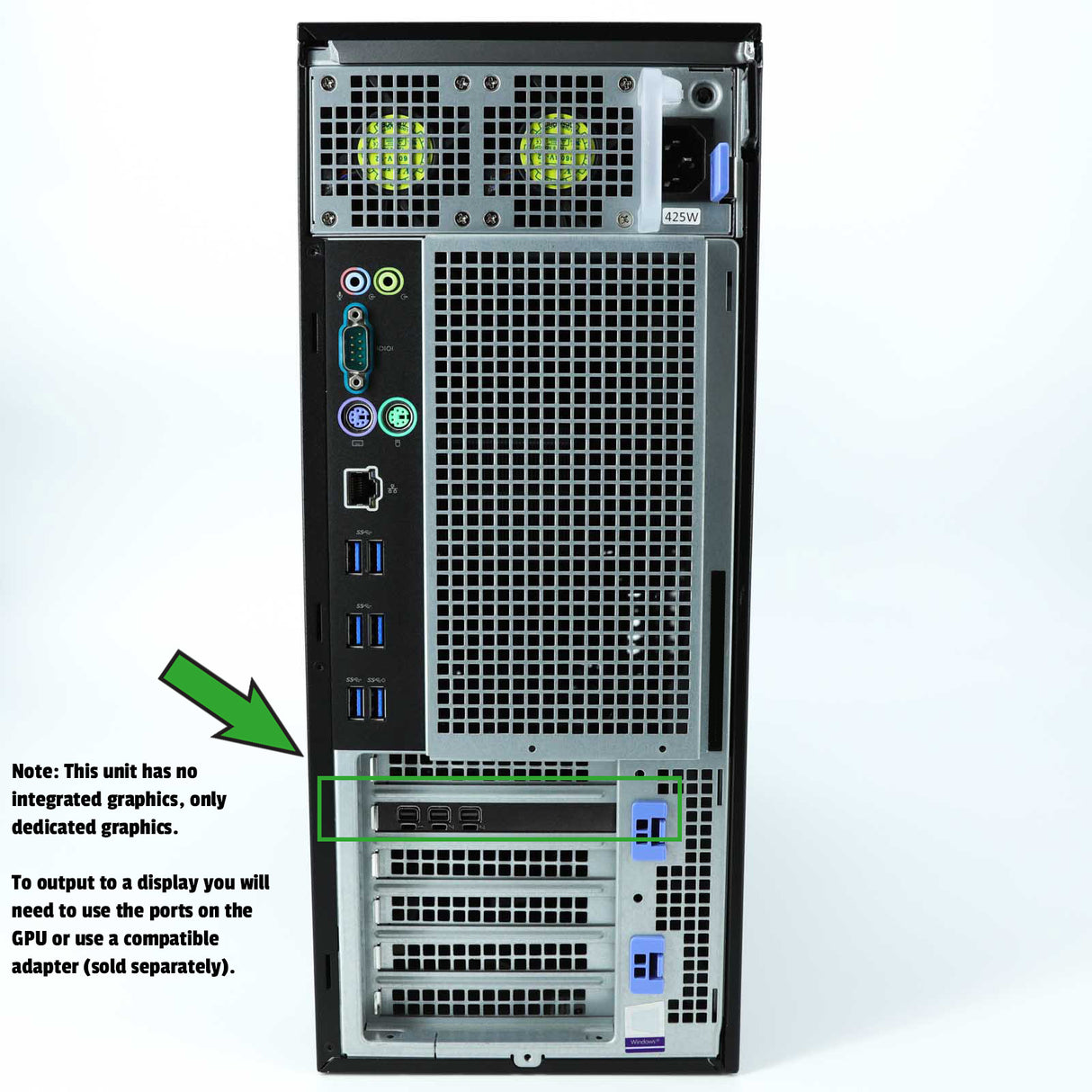 Dell Precision 5820 Tower Desktop Xeon NVIDIA P400, 512GB SSD 16GB Warranty VAT - GreenGreenStore