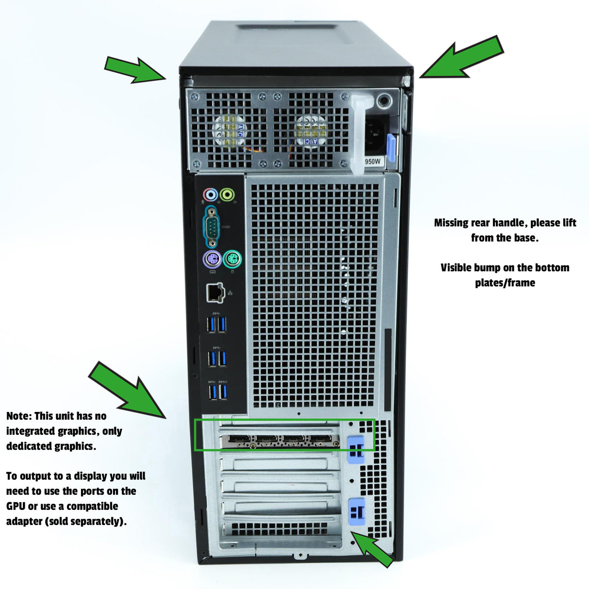 Dell Precision 5820 Tower Desktop Xeon NVIDIA P4000, 512GB SSD 16GB Warranty VAT - GreenGreenStore