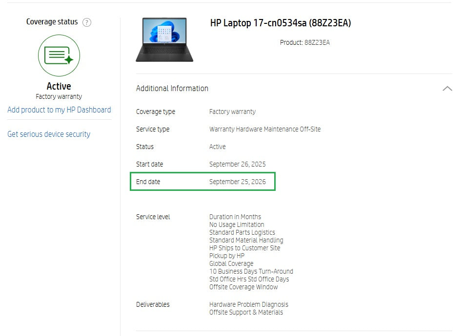 HP Laptop: 17.3", 8GB RAM, 256GB SSD, Intel Pentium, Warranty VAT - GreenGreenStore