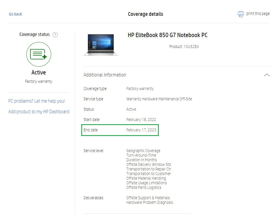 HP EliteBook 850 G7 Laptop: Core i7 10th Gen, 16GB RAM, 512GB SSD Warranty VAT
