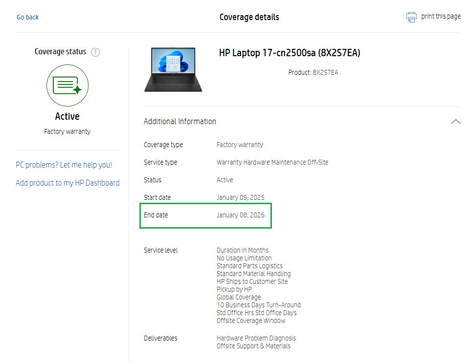 HP 17-cn2500sa Laptop Intel Core i3-1215U 8GB RAM 128GB SSD Warranty VAT - GreenGreenStore