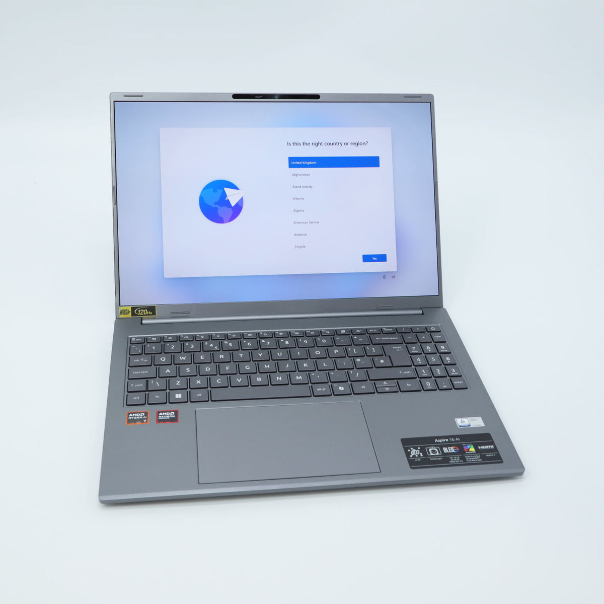 Acer Aspire 16 AI Laptop: AMD Ryzen AI 7 350 16GB RAM 1TB SSD Warranty VAT
