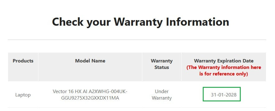 MSI Vector 16 HX AI A2XW Gaming Laptop: Ultra 9, 32GB, RTX 5070 Ti Warranty VAT