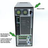 Dell Precision 5820 Tower Desktop Xeon NVIDIA P4000, 16GB RAM 960GB Warranty VAT - GreenGreenStore