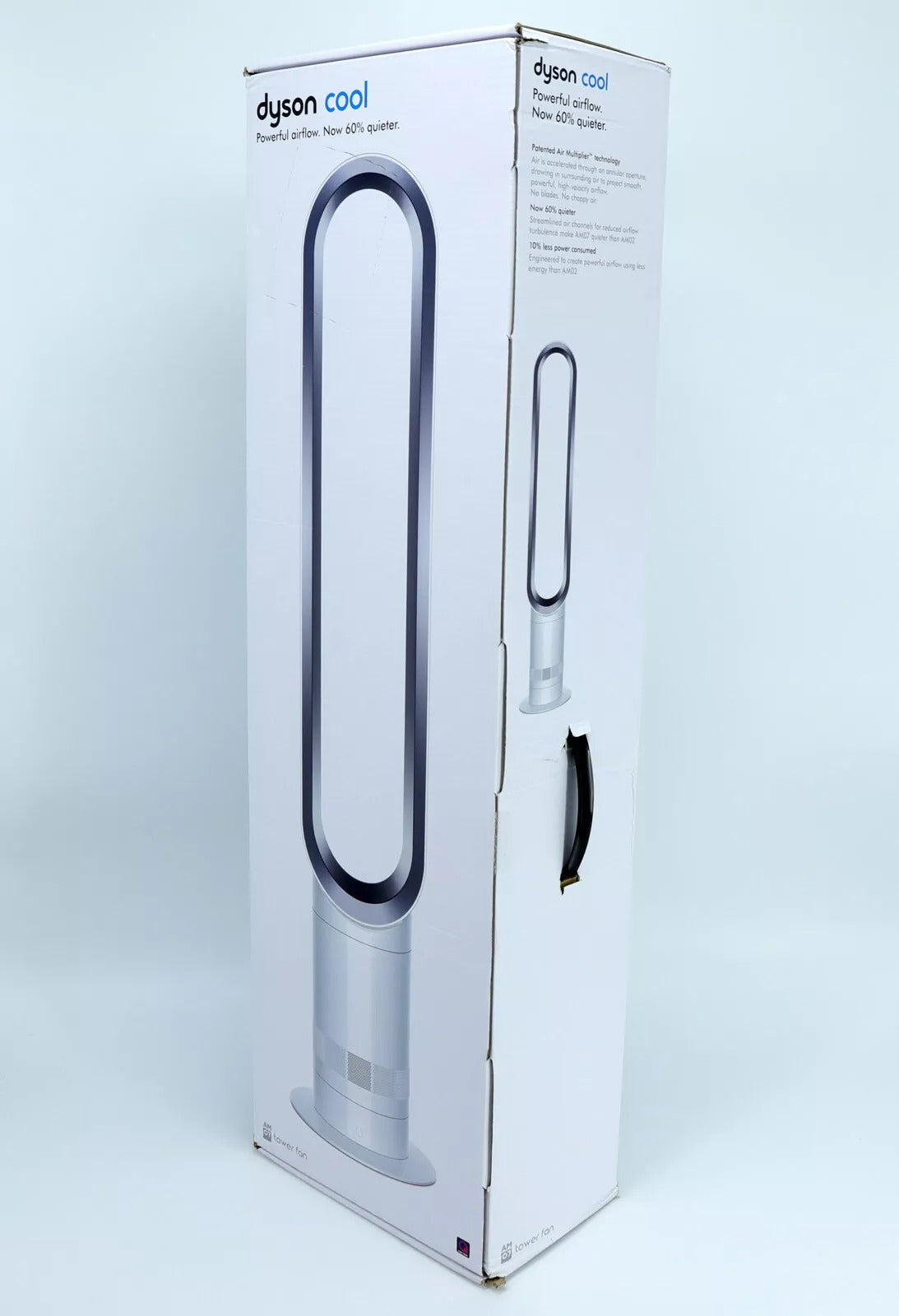 Dyson Cool AM07 Tower Fan White/Silver: With Remote, bottom stand, Warranty VAT - GreenGreenStore