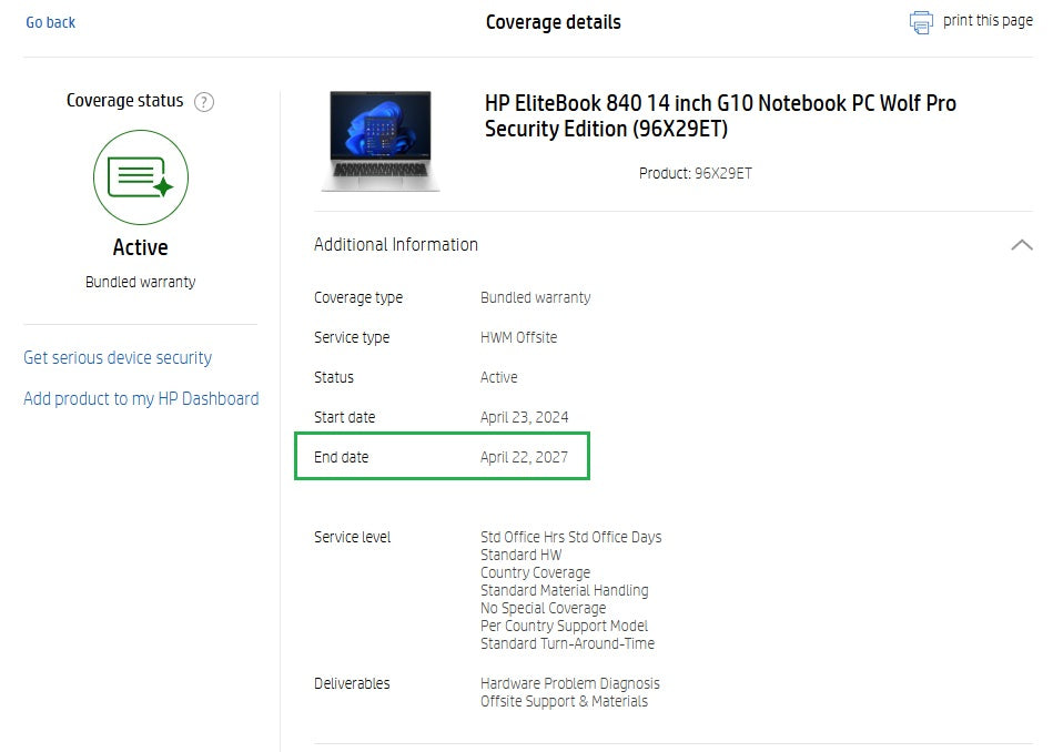 HP EliteBook 840 G10 Laptop: Core i7-1355U 16GB RAM 512GB SSD Warranty - GreenGreenStore