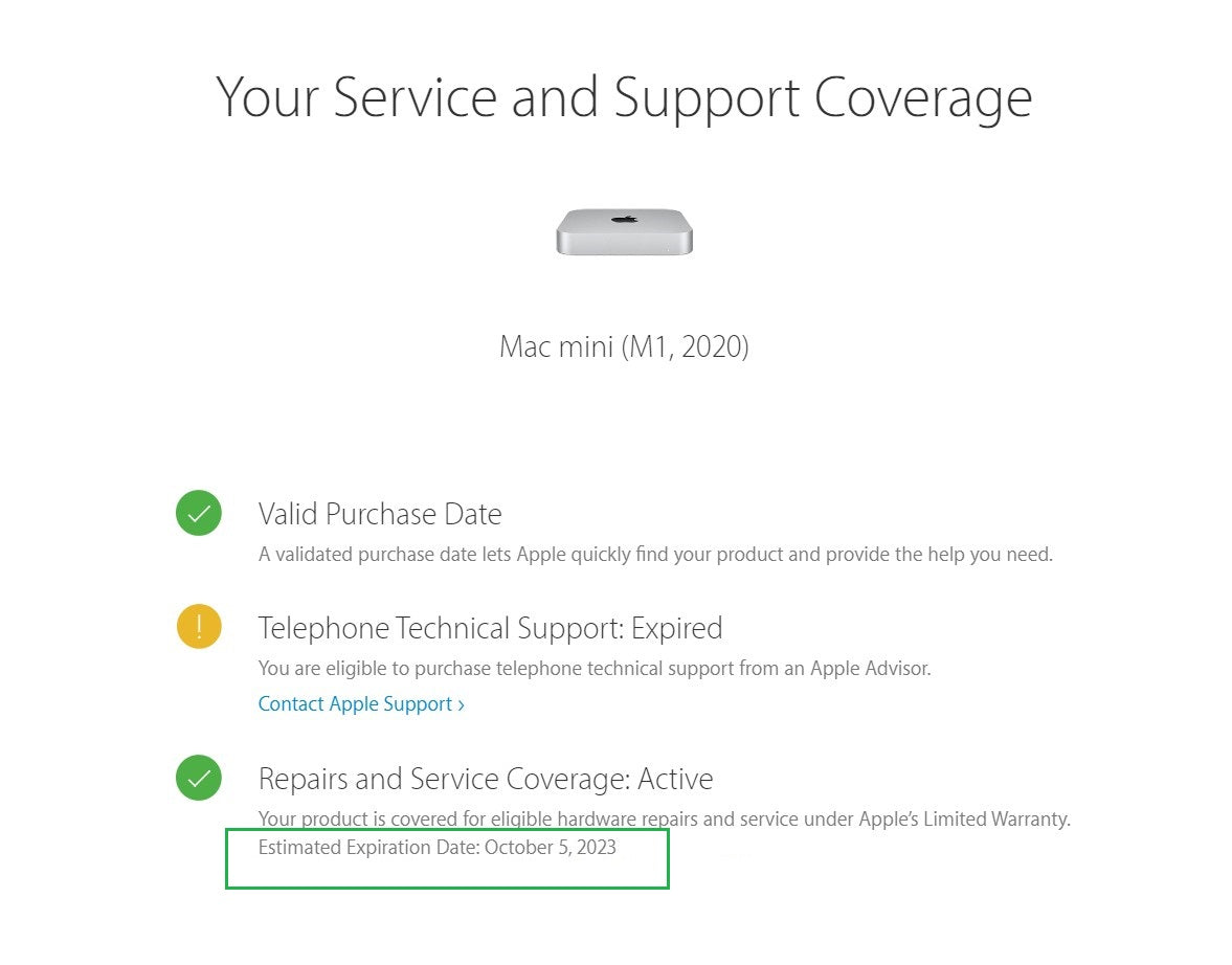 Apple Mac Mini 2020, Apple M1 Chip, 8GB RAM, 512GB SSD, Silver, Warranty VAT - GreenGreen Store