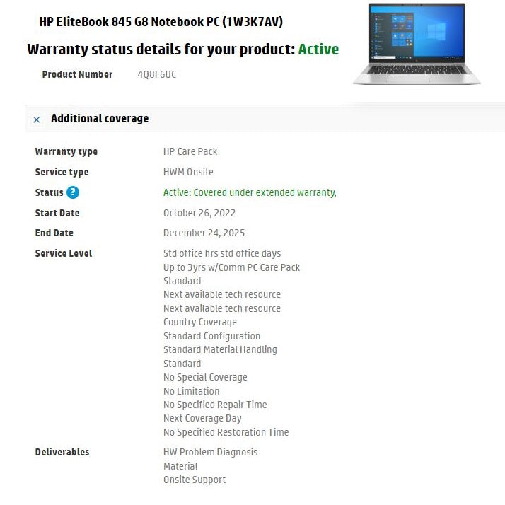 HP EliteBook 845 G8 Laptop: 16GB RAM, Ryzen 7 5850U 512GB Warranty (Like 840 G8) - GreenGreen Store