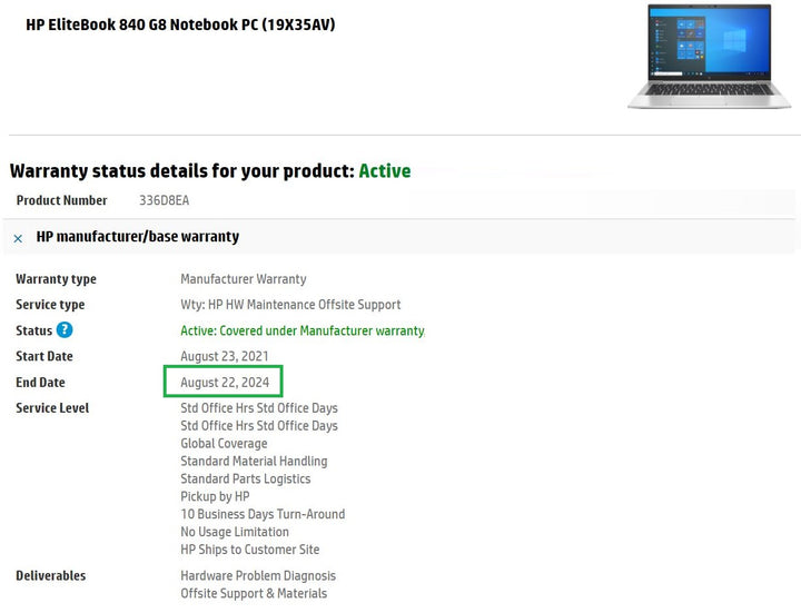 HP EliteBook 840 G8 Laptop: 1TB SSD, 11th Gen, 16GB RAM, 14", Warranty - GreenGreenStoreUK