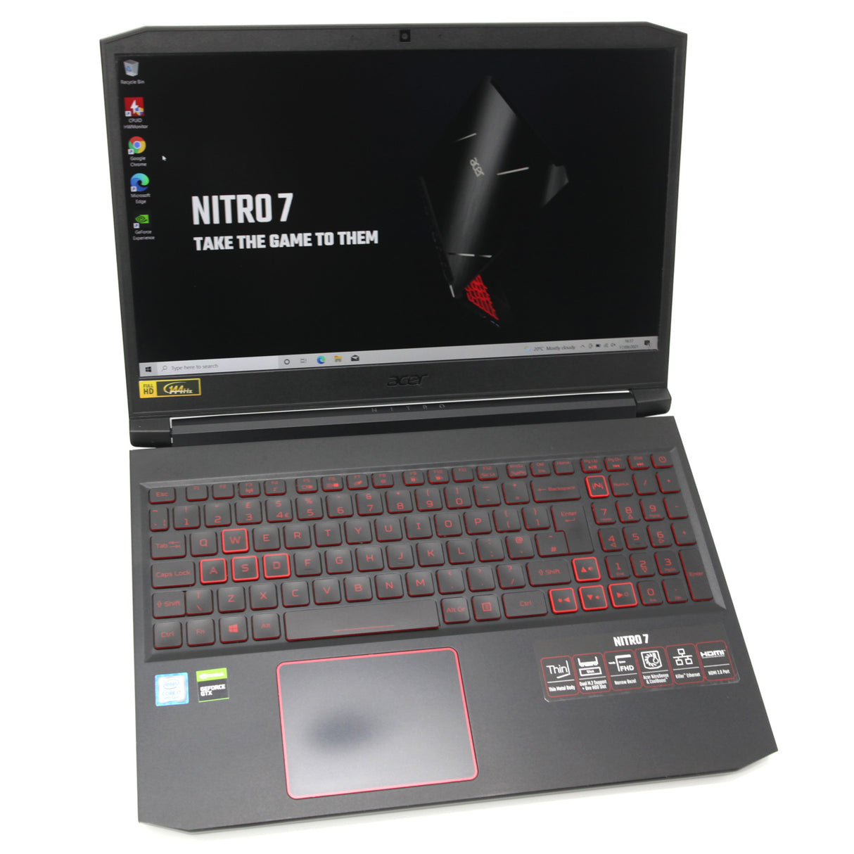 Acer Nitro 7 15.6" 144Hz Gaming Laptop: Core i7-9750H, GTX 1660Ti, 512GB SSD - GreenGreenStoreUK