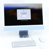 Apple iMac M1 2021: 24", 4.5K, 8 core GPU, Blue, 8GB RAM 256GB SSD Warranty, VAT - GreenGreen Store