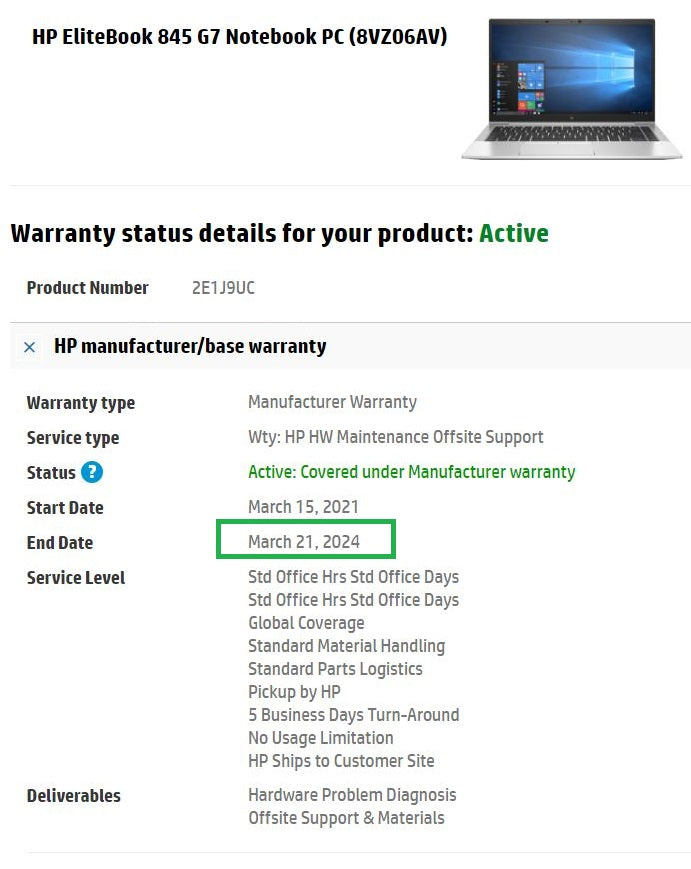 HP EliteBook 845 G7 Laptop: Ryzen 5 4650U Pro 6-Core, 16GB RAM, 256GB, Warranty - GreenGreenStoreUK
