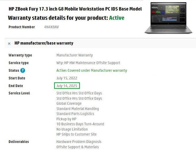 HP ZBook Fury 17 G8 Laptop: 11th Gen i7 512GB SSD 16GB RAM Quadro T1200 Warranty - GreenGreen Store