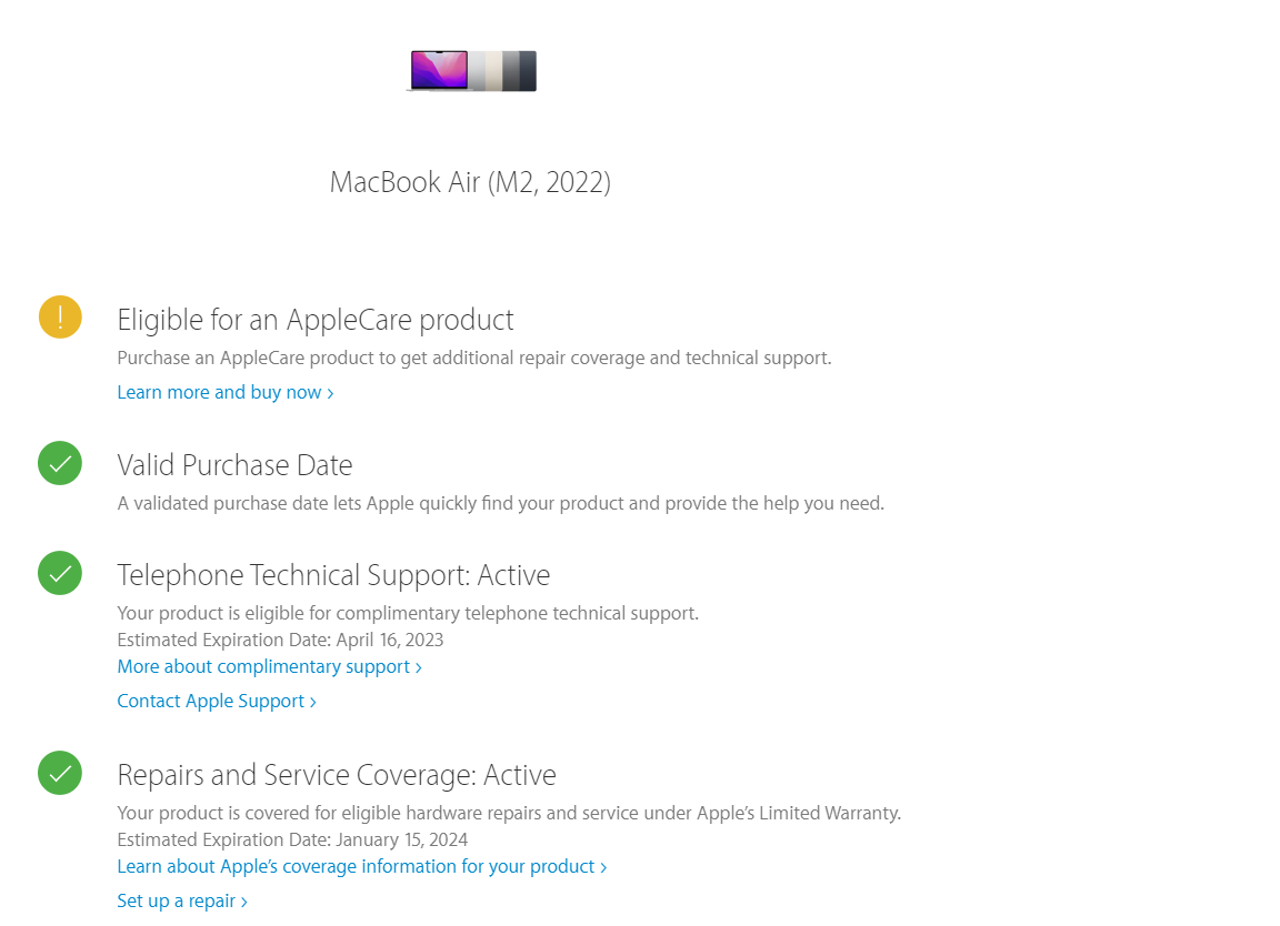 Apple MacBook Air Retina: M2 Chip, 13.6" Starlight, 8GB RAM, 256GB SSD, Warranty - GreenGreen Store