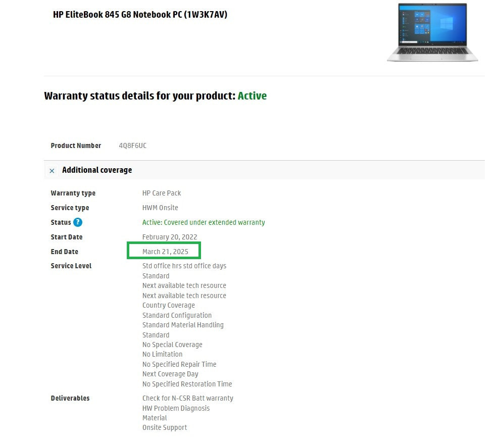 HP EliteBook 845 G8 Laptop: 2TB SSD, Ryzen 7 5850U, 16GB RAM, 14" FHD Warranty - GreenGreen Store