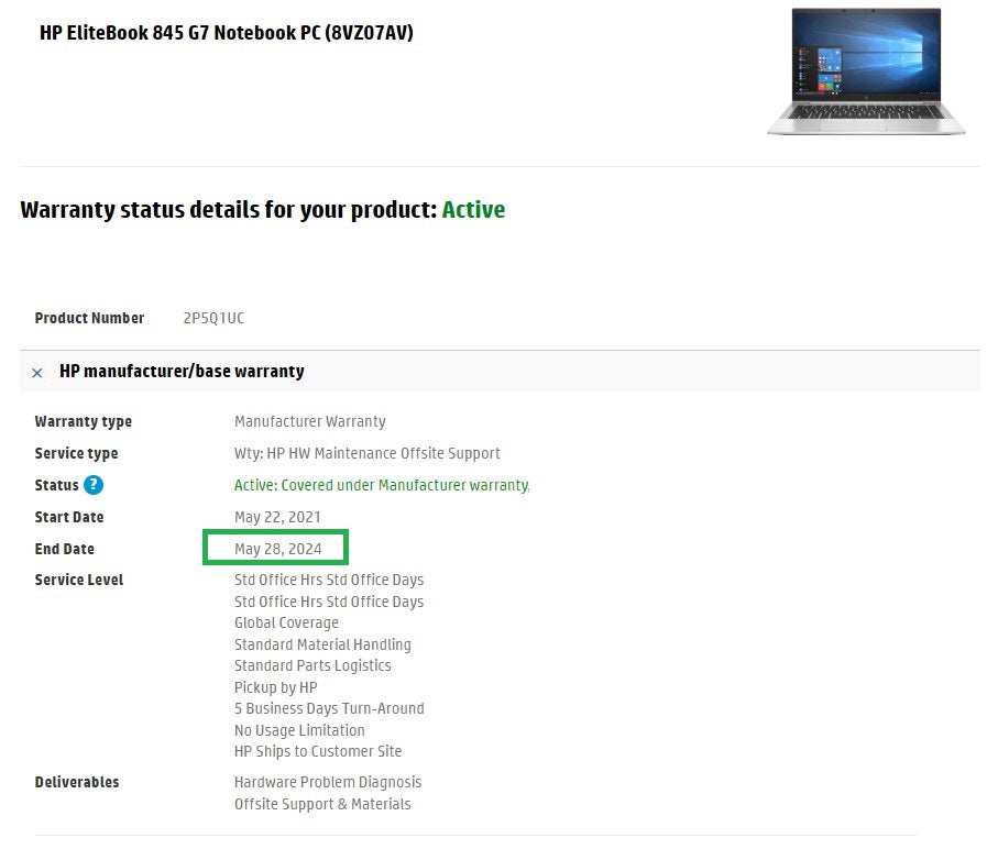 HP EliteBook 845 G7 14" Laptop: Ryzen 7 PRO 4750U, 16GB RAM, 512GB SSD, Warranty - GreenGreen Store
