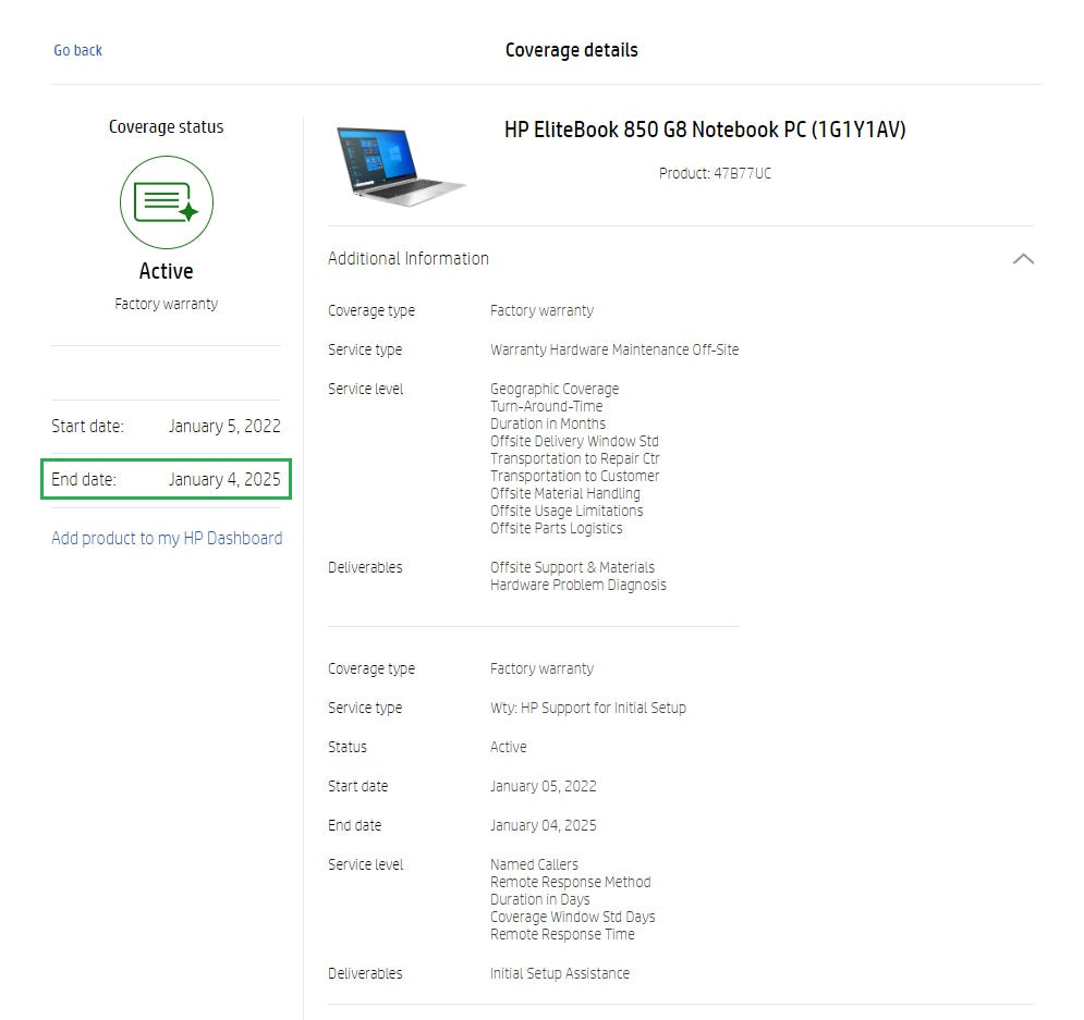 HP EliteBook 850 G8 Laptop: Intel Core i7 11th Gen, 16GB RAM 512GB SSD, Warranty - GreenGreen Store