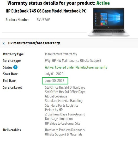 HP EliteBook 745 G6 14" Laptop: Ryzen 5 Pro, 16GB RAM, 256GB SSD, Warranty - GreenGreen Store